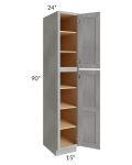 Gramercy Grey Mist 15x24x90 Pantry Cabinet
