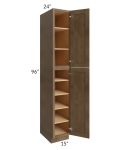 Midtown Mocha Shaker 15x24x96 Pantry Cabinet