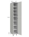Milan Cream 15x24x96 Pantry Cabinet (24" depth)