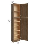 Midtown Mocha Shaker 18x12x84 Pantry Cabinet 