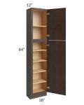 Vienna Kona Brown 18x12x84 Pantry Cabinet 