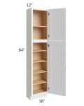 Union White 18x12x84 Pantry Cabinet 