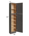 Salem Dark Grey 18x12x84 Pantry Cabinet 