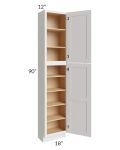 Midtown Cloud Shaker 18x12x90 Pantry Cabinet 