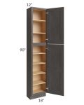 Salem Dark Grey 18x12x90 Pantry Cabinet 