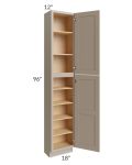 Tuscan Oyster 18x12x96 Pantry Cabinet 