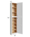 Salem White 18x12x96 Pantry Cabinet 