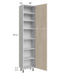 Milan Natural 18x13x84 Pantry Cabinet (13" depth)