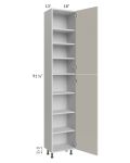 Milan Beige Matte 18x13x96 Pantry Cabinet (13" depth)