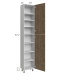 Milan Pecan 18x13x96 Pantry Cabinet (13" depth)