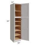 Midtown Light Grey Shaker 18x24x84 Pantry Cabinet