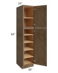Midtown Mocha Shaker 18x24x84 Pantry Cabinet