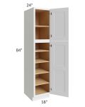 Union White 18x24x84 Pantry Cabinet
