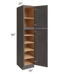 Salem Dark Grey 18x24x84 Pantry Cabinet