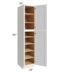 Midtown White Shaker 18x24x90 Pantry Cabinet