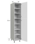 Milan White Matte 18x24x90 Pantry Cabinet (24" depth)