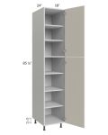 Milan Beige Matte 18x24x90 Pantry Cabinet (24" depth)