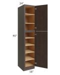 Vienna Kona Brown 18x24x90 Pantry Cabinet