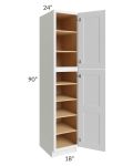 Union White 18x24x90 Pantry Cabinet