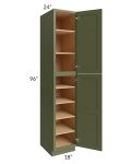 Midtown Hunter Green Shaker 18x24x96 Pantry Cabinet