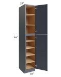 Midtown Indigo Shaker 18x24x96 Pantry Cabinet