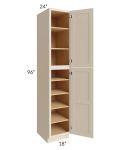 Midtown Cream Shaker 18x24x96 Pantry Cabinet