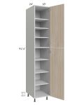 Milan Natural 18x24x96 Pantry Cabinet (24" depth)