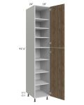 Milan Pecan 18x24x96 Pantry Cabinet (24" depth)