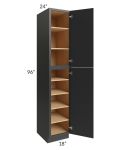 Vienna Black 18x24x96 Pantry Cabinet