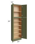 Midtown Hunter Green Shaker 24x12x84 Pantry Cabinet 
