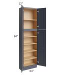 Midtown Indigo Shaker 24x12x84 Pantry Cabinet 