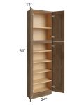 Midtown Mocha Shaker 24x12x84 Pantry Cabinet 