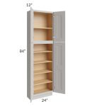 Salem Light Grey 24x12x84 Pantry Cabinet 