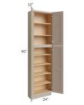 Tuscan Oyster 24x12x90 Pantry Cabinet 
