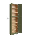 Midtown Hunter Green Shaker 24x12x90 Pantry Cabinet 