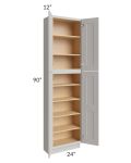 Salem Light Grey 24x12x90 Pantry Cabinet 