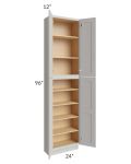 Midtown Light Grey Shaker 24x12x96 Pantry Cabinet 
