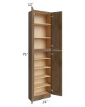 Midtown Mocha Shaker 24x12x96 Pantry Cabinet 