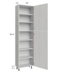 Milan Cream 24x13x90 Pantry Cabinet (2 doors, 13" depth)