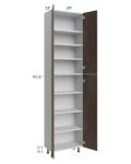 Milan Cafe 24x13x96 Pantry Cabinet (4 doors, 13" depth)
