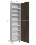 Milan Cafe 24x13x96 Pantry Cabinet (2 doors, 13" depth)