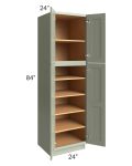 Midtown Pistachio Green Shaker 24x24x84 Pantry Cabinet