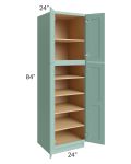 Midtown Mint Green Shaker 24x24x84 Pantry Cabinet