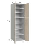 Milan Natural 24x24x84 Pantry Cabinet (4 doors, 24" depth)
