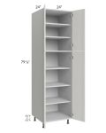 Milan Cream 24x24x84 Pantry Cabinet (4 doors, 24" depth)