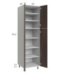 Milan Cafe 24x24x84 Pantry Cabinet (4 doors, 24" depth)