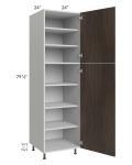 Milan Cafe 24x24x84 Pantry Cabinet (2 doors, 24" depth)