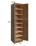 Midtown Mocha Shaker 24x24x90 Pantry Cabinet