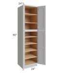 Midtown Painted Grey Shaker 24x24x90 Pantry Cabinet