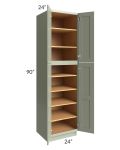 Midtown Pistachio Green Shaker 24x24x90 Pantry Cabinet